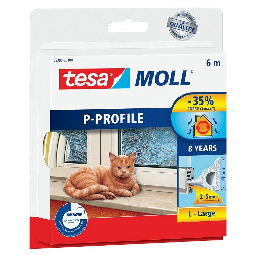 Tätningslist TESA P-list självhäftande EPDM