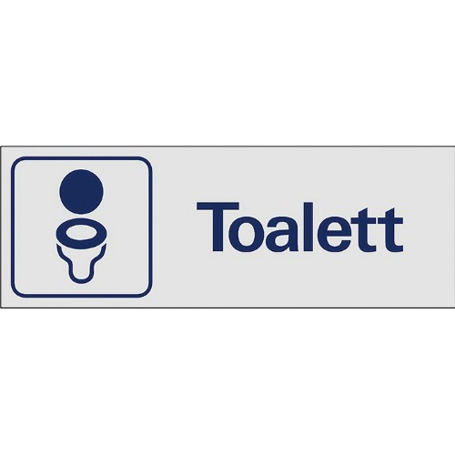 Skylt symbol toalett